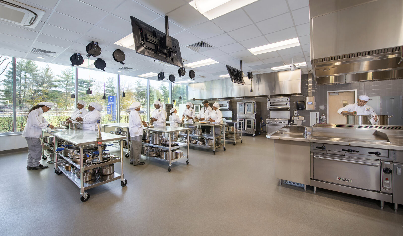 Architectural image of Prince Georges Community College Culinary Arts Center in Maryland By Jeffrey Sauers of Commercial Photographics